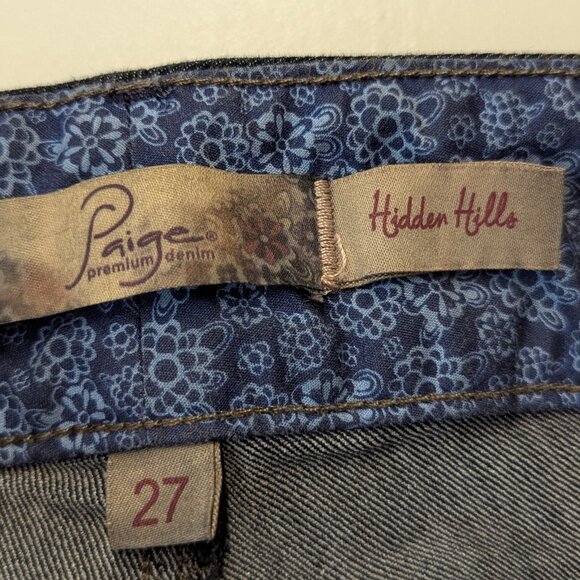 Paige Premium Denim Size 27 Hidden Hills Dark Wash Bootcut Jeans - Picture 12 of 16